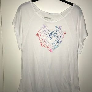 White top with heart design